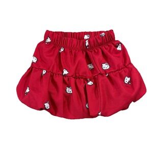Youth Girls Hello Kitty Red Graphic Skirt Toddler 4 Sanrio Cute Y2K Dainty